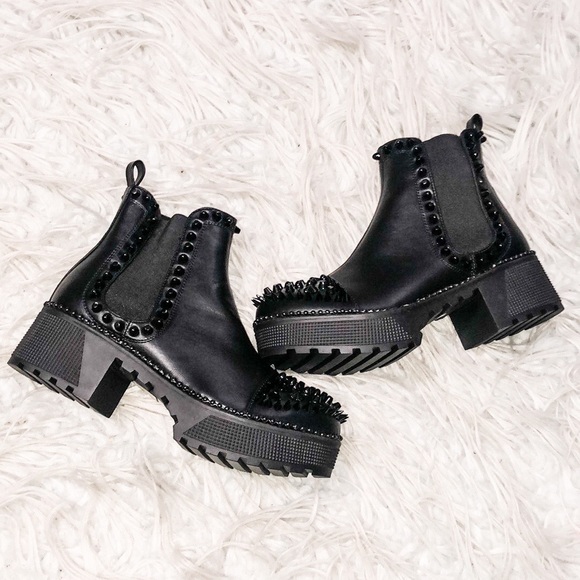 Nwot Ego Studded Spike Ankle Boots 